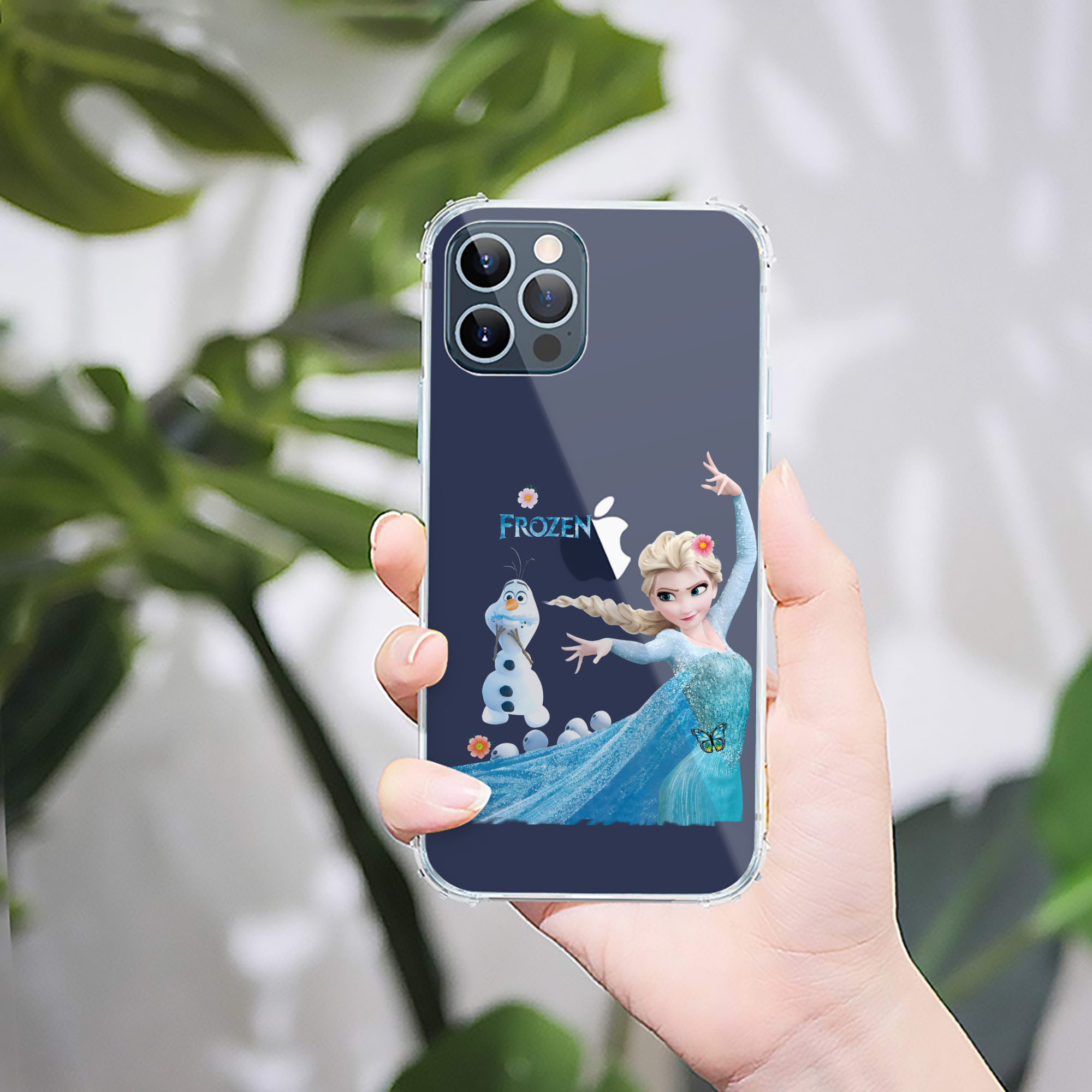 （画像用） アナと雪の女王 アンナ エルサ Frozen Anna Elsa 【iPhone 12シリーズ対応】透明スマホケース（クリアソフトケース）